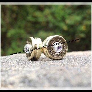 Chic Bullet Earrings in Brass