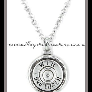 Faux WIN 9mm Luger Necklace SP