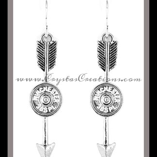 Follow Your Arrow Earrings w/Faux Bullet SP