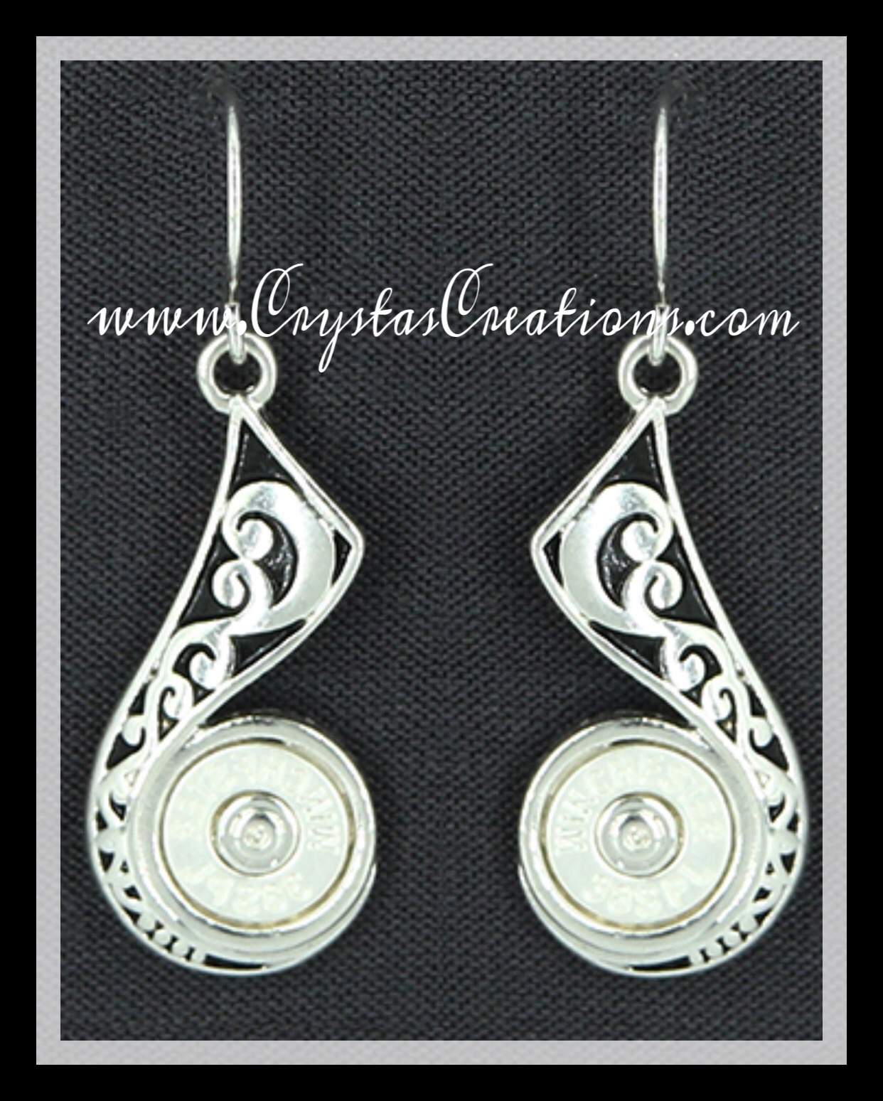 WIN 38SPL Faux Bullet Earrings SP Swirl