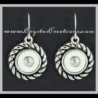 WIN 38SPL Faux Bullet Earrings Circle SP