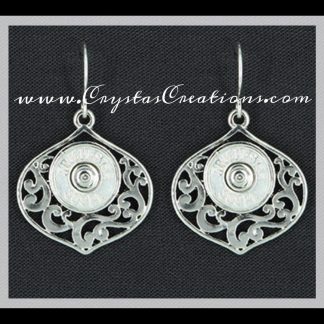 WIN 38SPL Faux Filigree Bullet Earrings SP
