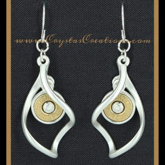 Swirl WIN 38SPL Faux Bullet Earrings SP/GP