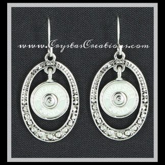 WIN 38SPL Oval Faux Bullet Earrings SP
