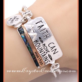 Faith Can Move Mountains Matt 17:20 Bracelet