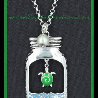 Turtle & Ocean Jar Necklace