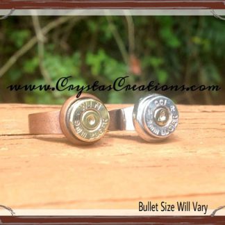 Chic Bullet Ring Adjustable Copper Tone or Silver Tone Band