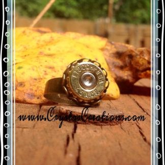 Chic Bullet Ring Scalloped Edge Adjustable Band