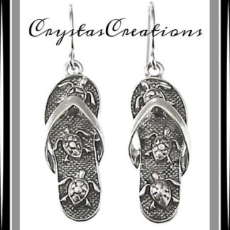 Trio of Turtles Flip Flop Earrings SP
