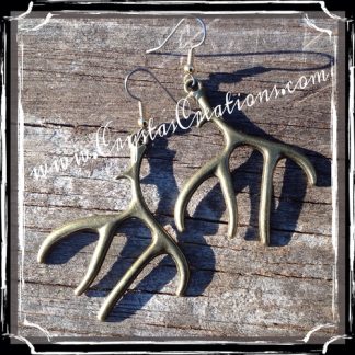 Five Point Deer Antler Earrings GP