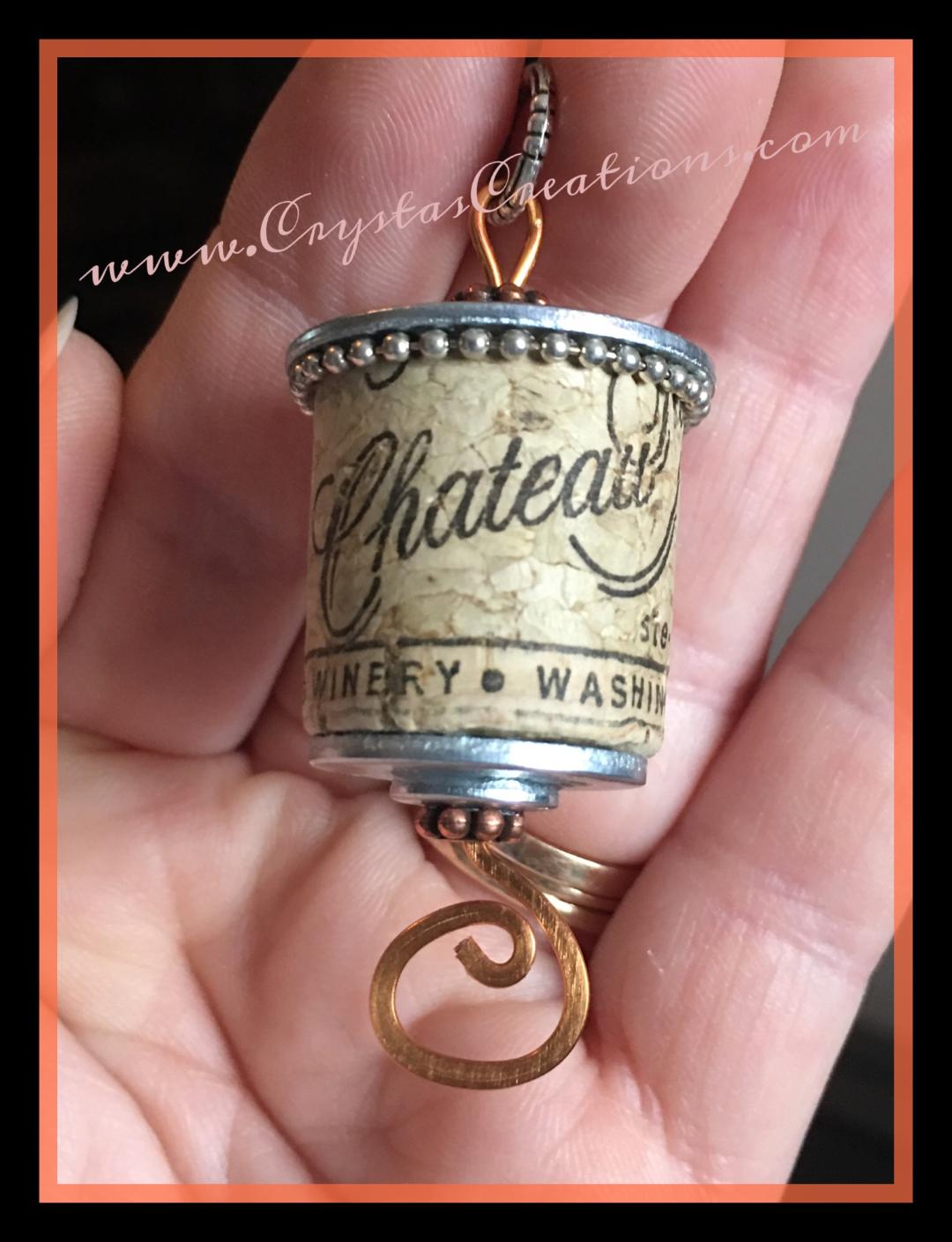 Chateau Michelle Wine Cork Key Chain (HS)