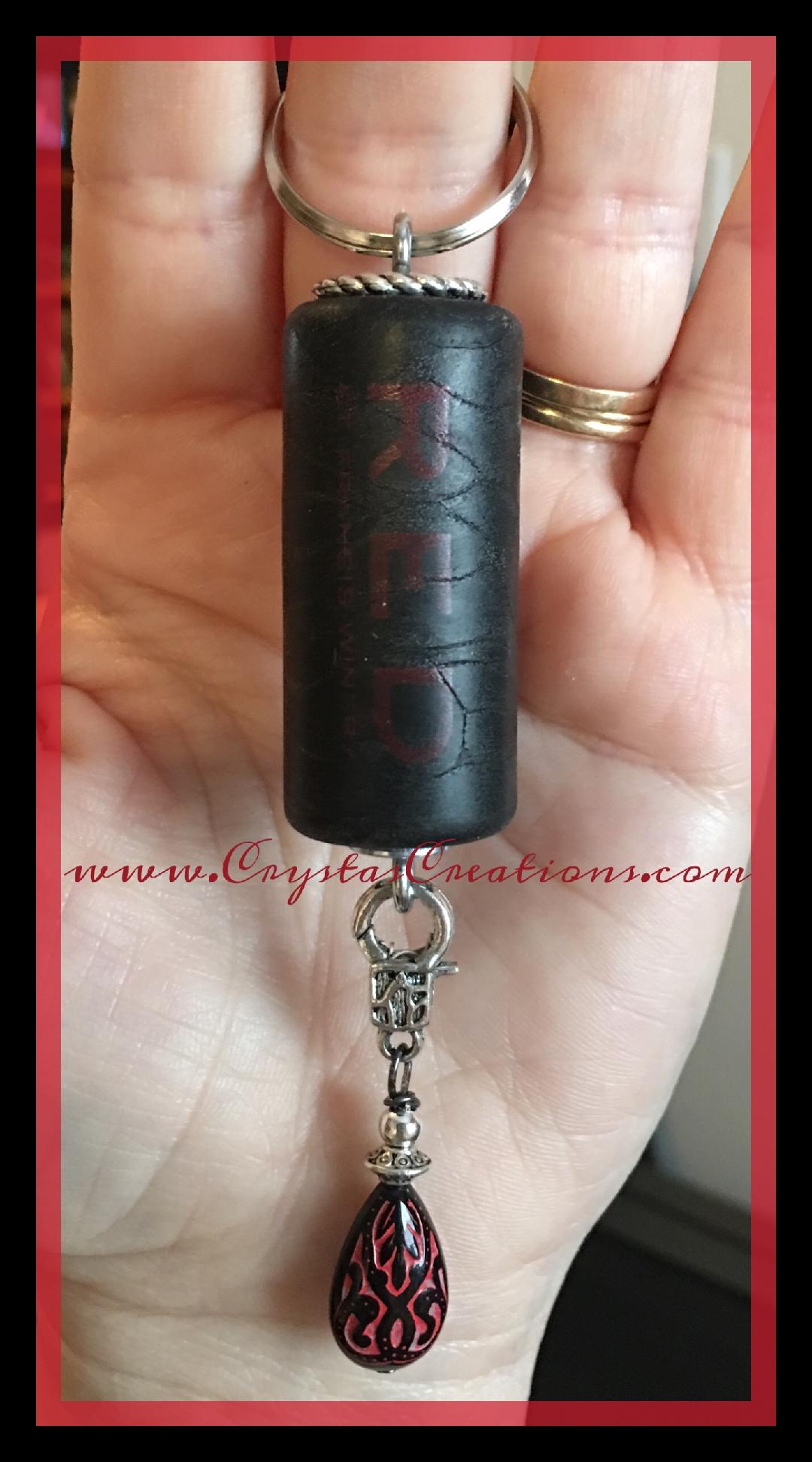 RED St. Francis Winery Cork Key Chain