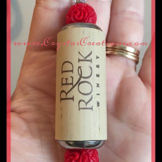 Red Rock Winery Cork Key Chain