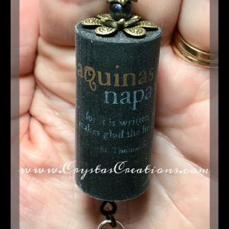 Aquinas Napa Valley Wine Cork Key Chain